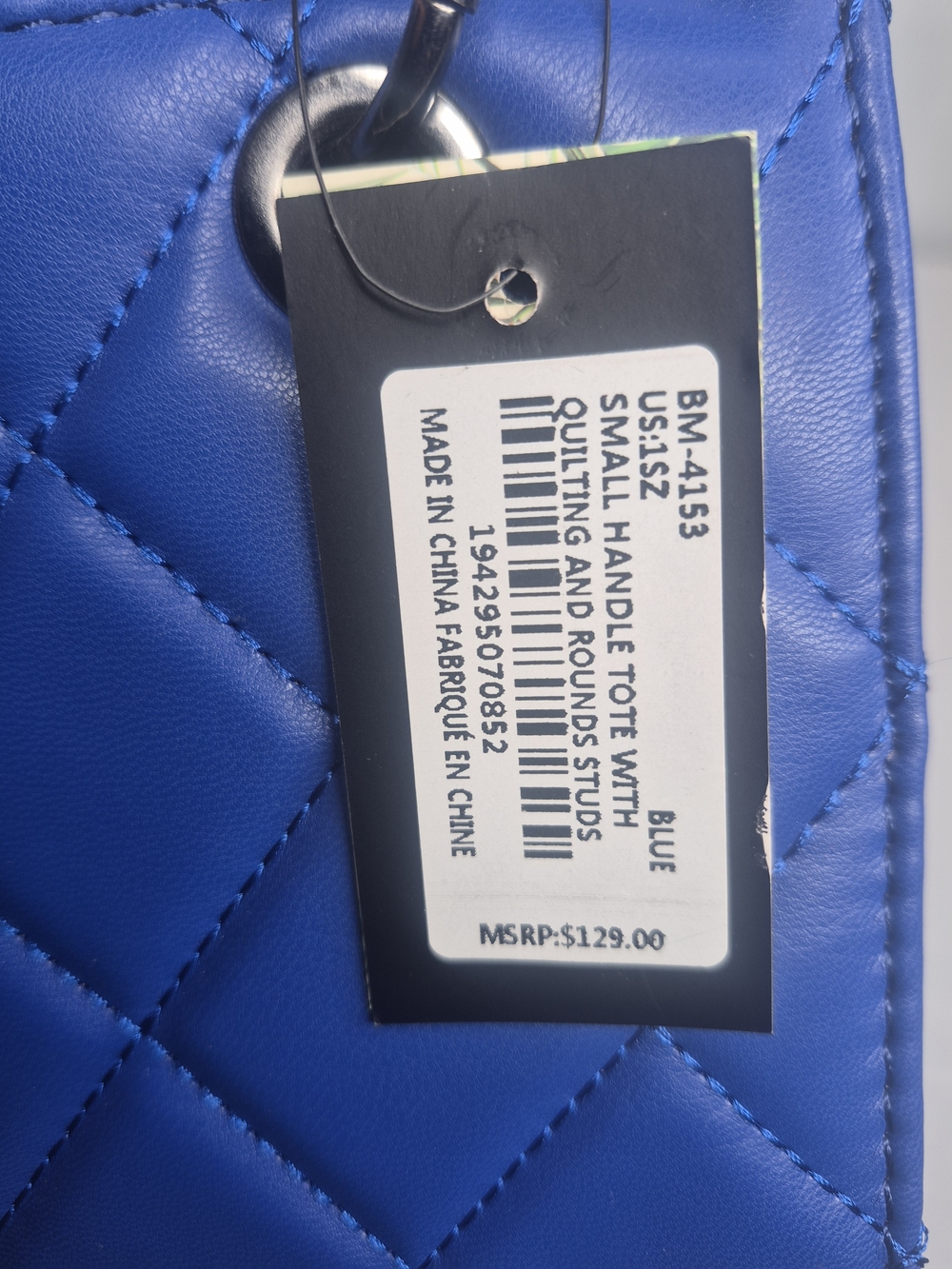 Badgley Mischka Royale Blue Handbag NWT - Picture 7 of 13